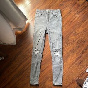 Topshop Gray Jeans “Jamie”